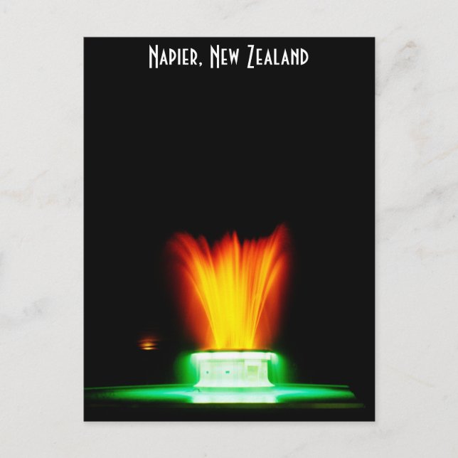 Napier NZ Postkarte (Vorderseite)