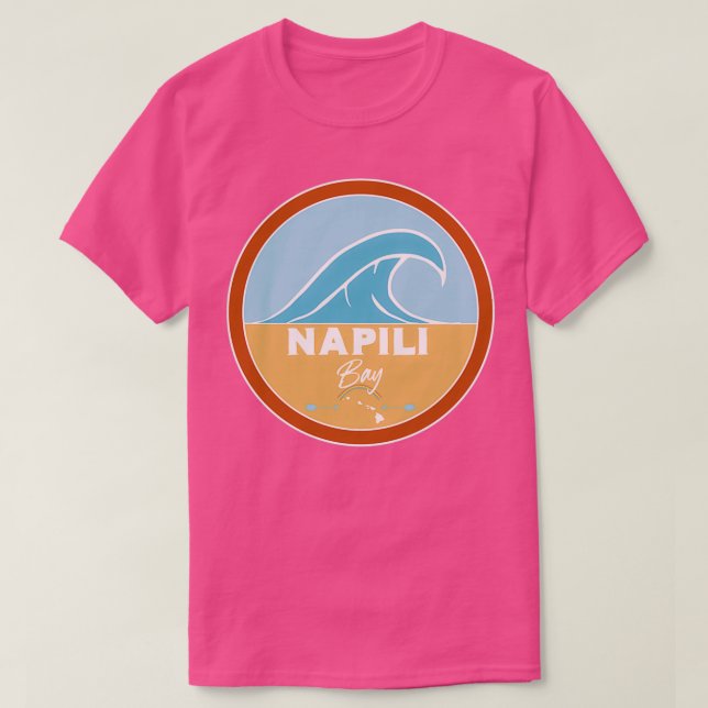 Napili Bay Beach Hawaii Pacific Ocean Beach Waves T-Shirt (Design vorne)