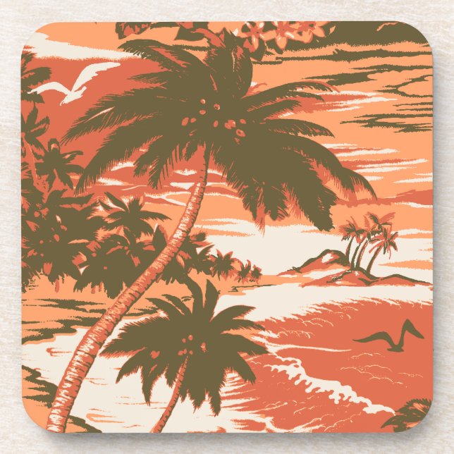 Napili Bay Hawaiian Cork-gestützte Untersetzer (Vorderseite)
