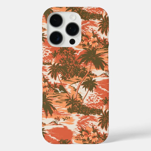 Napili Bay Hawaiian Tropical Orange iPhone 16 Pro Hülle (Rückseite)