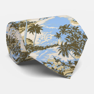 Napili Bucht-tropisches hawaiisches doppelseitiges Krawatte