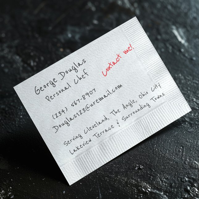 Napkin-Hintergrund Flyer (Von Creator hochgeladen)