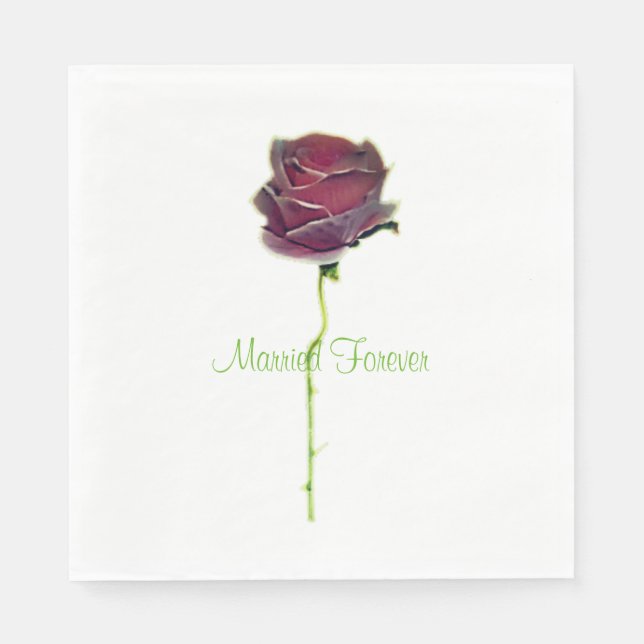 NAPKIN WEDD DAY ROMANTIC NAPKIN STIL SERVIETTE (Vorderseite)