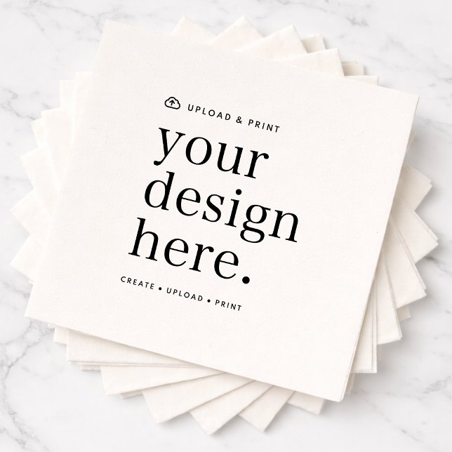 Napkin Your Design Upload Serviette (Versatile napkins for business, weddings, special occasion events & more!)