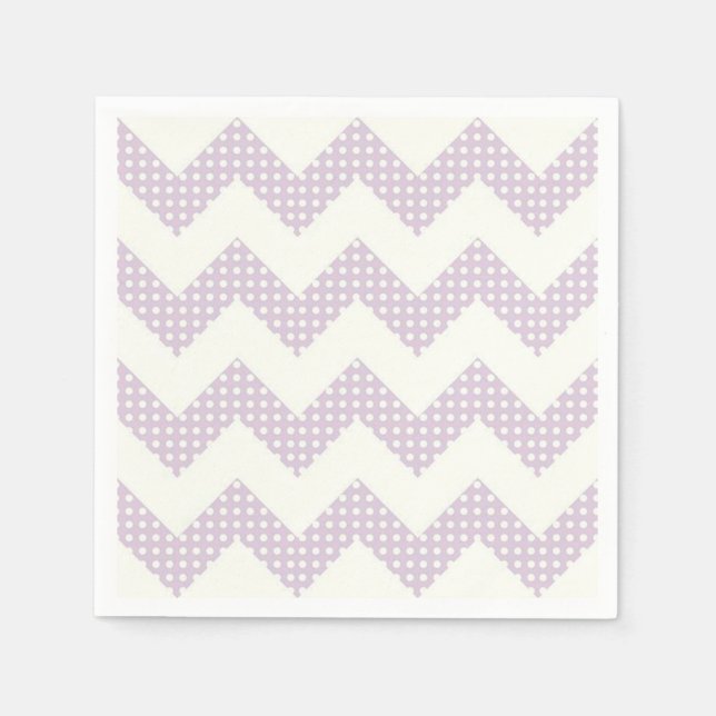 Napkin/Zickzack und Polka Dots Serviette (Vorderseite)