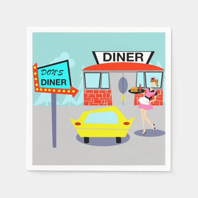 Napkins aus den 50er Jahren Serviette (Vorderseite)