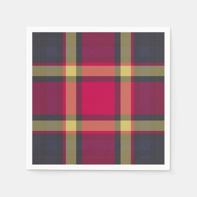 Napkins - Schottischer Tartan Serviette (Vorderseite)