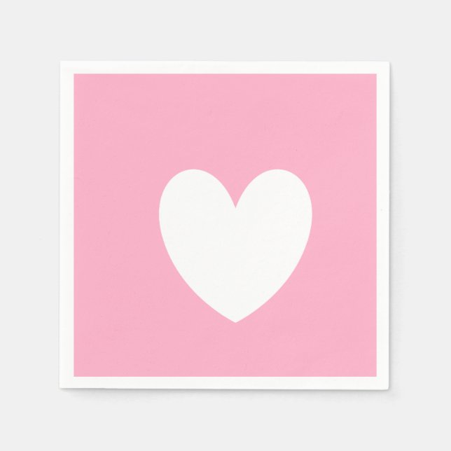Napkins Weißherz Serviette (Vorderseite)