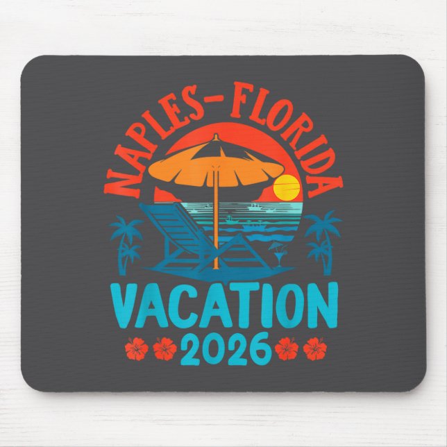 Naples Florida 2026 Family Vacation Beach Summer V Mousepad (Vorne)