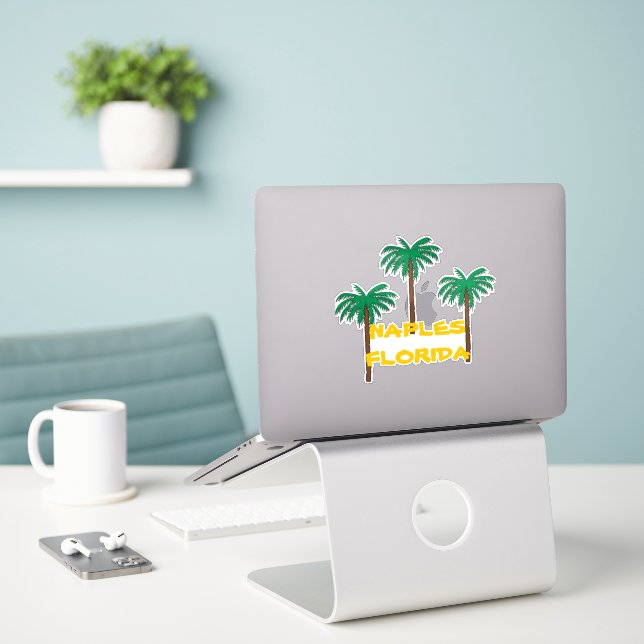 NAPLES FLORIDA Palmenaufkleber Aufkleber (Laptop auf Schreibtisch)