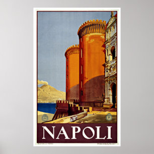 Naples Napoli Italie - Affiches Vintage voyage