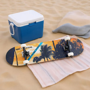 Naples Orange Storm 7 7/8" Skateboard Deck