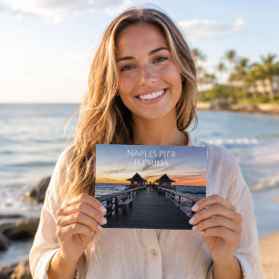 Naples Pier Florida Postkarte