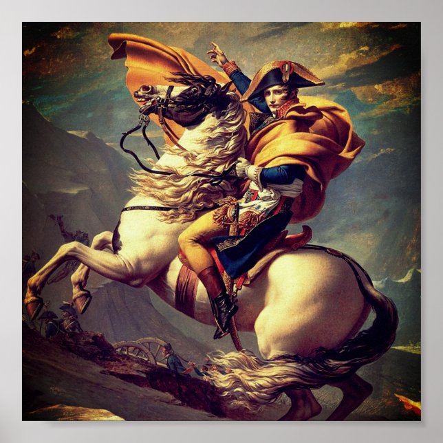Napoleon am Saint-Bernard-Pass Poster (Vorne)