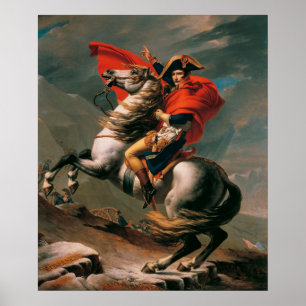 Napoleon am St. Bernard-Pass Poster