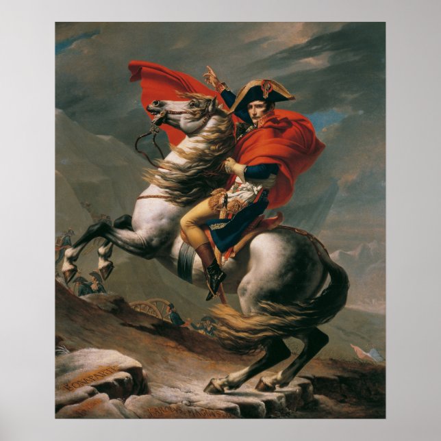 Napoleon am St. Bernard-Pass Poster (Vorne)