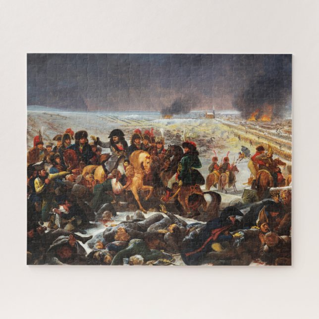Napoleon auf dem Schlachtfeld des Eylau von Gros (Horizontal)