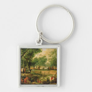 Napoleon auf einer Jagd im Compiegne Wald, 1811 Schlüsselanhänger