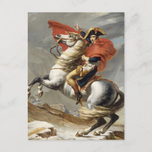 Napoleon beim Übergang über die Alpen - Jacques-Lo Postkarte