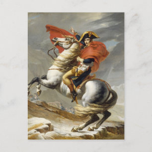 Napoleon beim Übergang über die Alpen von Jacques Postkarte