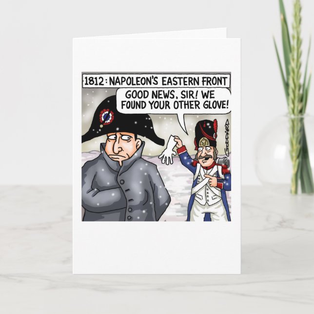Napoleon bekommt seinen verlorenen Handschuh zurüc Karte (Vorderseite)