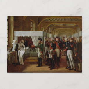 Napoleon besucht die Invalidenanstalt Postkarte