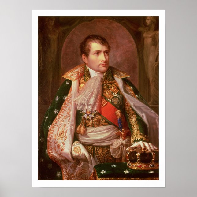 Napoleon Bonaparte (1769-1821), als König von Ital Poster (Vorne)