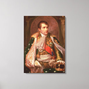 Napoleon Bonaparte (1769-1821), als König von Leinwanddruck