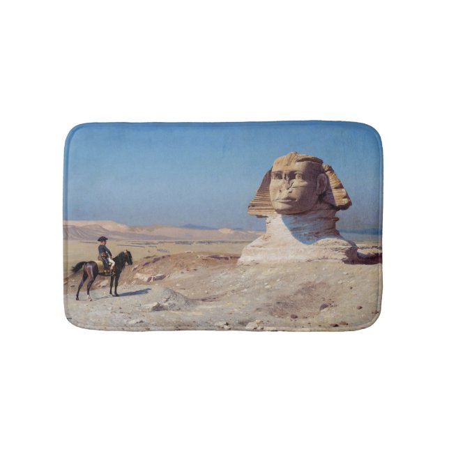Napoleon Bonaparte Before the Sphinx (von Gérôme) Badematte (Vorderseite)