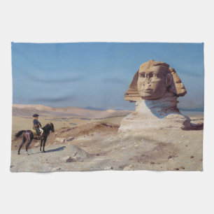 Napoleon Bonaparte Before the Sphinx (von Gérôme) Geschirrtuch
