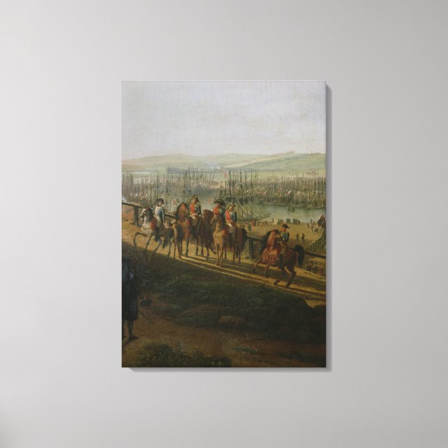 Napoleon Bonaparte Besuchen Sie das Camp am Leinwanddruck (Vorderseite)