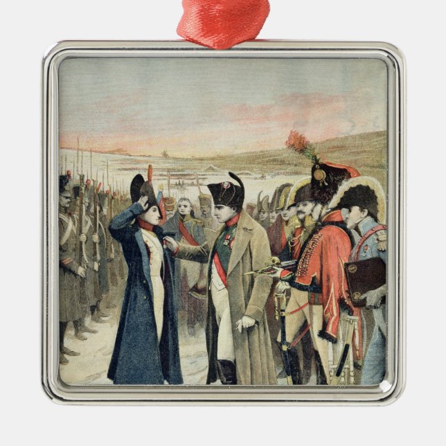 Napoleon Bonaparte, der die Frau darstellt Silbernes Ornament (Vorne)