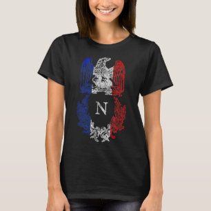 Napoleon Bonaparte Eagle Französische Flagge Napol T-Shirt