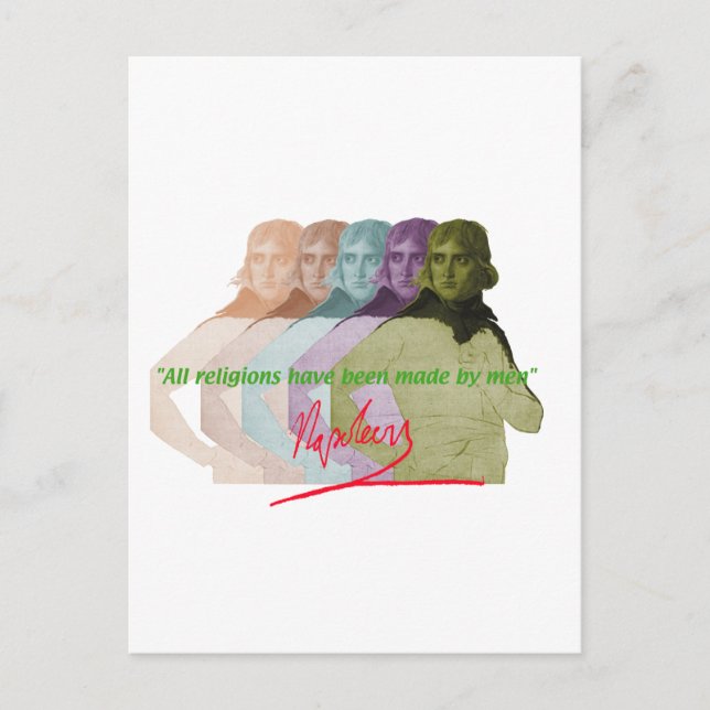 Napoleon Bonaparte Postkarte (Vorderseite)