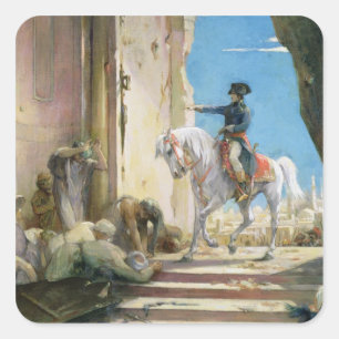 Napoleon Bonaparte Quadratischer Aufkleber