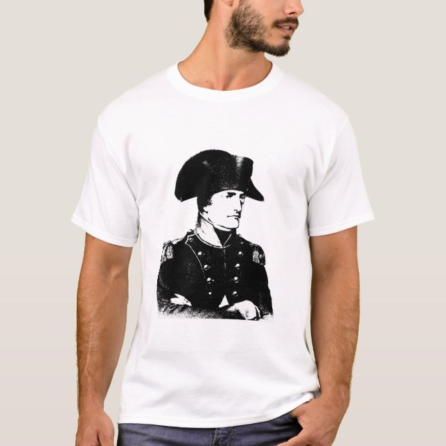 Napoleon Bonaparte -- Schwarzweiss T-Shirt (Vorderseite)