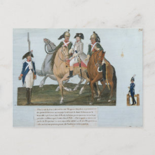 Napoleon Bonaparte und der Varsovian Sentry Postkarte