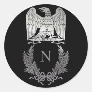 Napoleon- Bonaparteemblem Runder Aufkleber