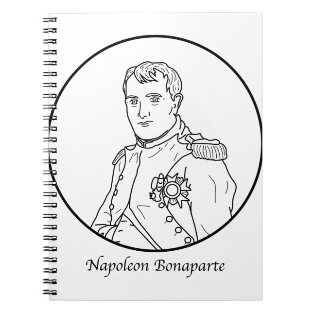 Napoleon- Bonapartelinie Zeichnen Notizblock (Vorderseite)