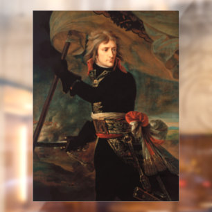 Napoleon Bonapartes Kundgebung in der Schlacht von Fensteraufkleber