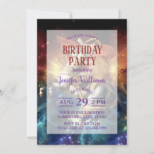 Napoleon Cat im Weltraum Einladung