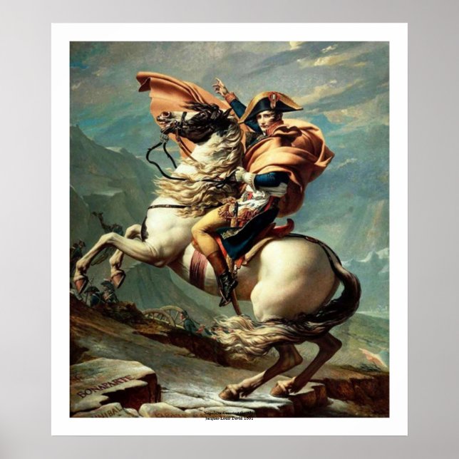 Napoleon Crossing the Alps Poster (Vorne)