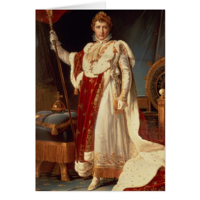 Napoléon dans des robes longues de couronnement, (Devant)