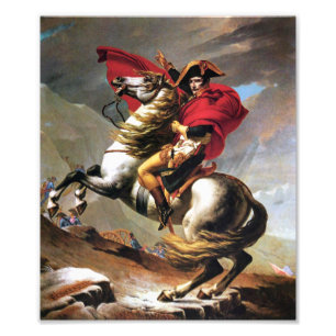 Napoleon, der den Alpen-Druck kreuzt Fotodruck