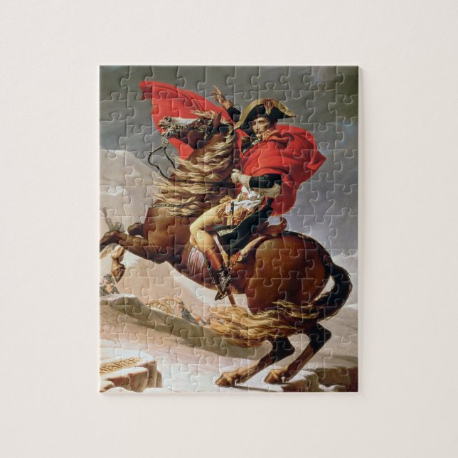 Napoleon, der die Alpen, c.1800 (Öl, überquert auf (Vertikal)