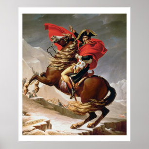 Napoleon, der die Alpen, c.1800 (Öl, überquert auf Poster