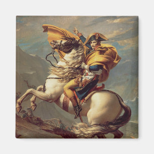 Napoleon, der die Alpen überquert, Jacques-Louis D Magnet