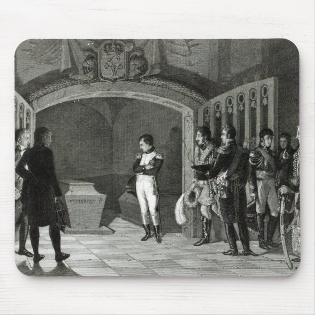 Napoleon, der vor dem Grab meditiert Mousepad (Vorne)