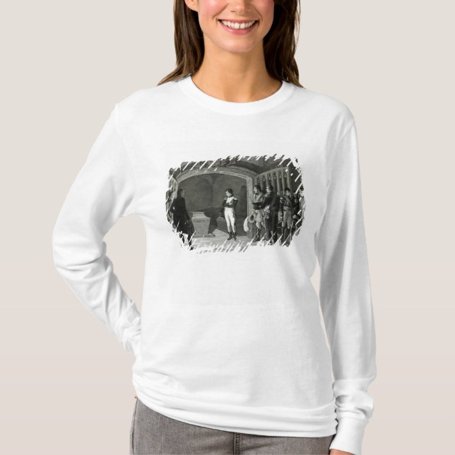 Napoleon, der vor dem Grab meditiert T-Shirt (Vorderseite)