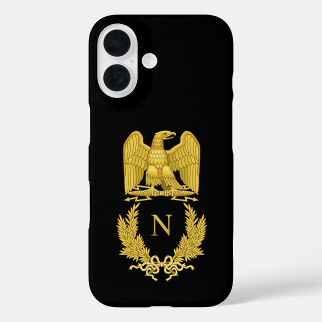 Napoleon Emblem iPhone 16 Hülle (Rückseite)